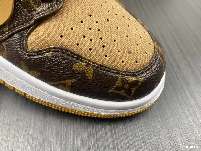 Rep TBK x Jordan OW Off-Louis 1 LOW Air AJ1 0504